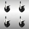 Service Caster 5 Inch 316SS Soft Rubber Swivel 7/8 Inch Expanding Stem Caster Set Lock Brake SCC-SS316TTLEX20S514-SRS-78-4 - alternate 1